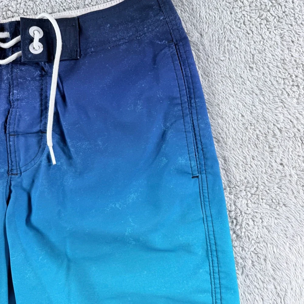 Hollister Board Shorts Mens 30 Blue Ombre Excellent Swim Trunks